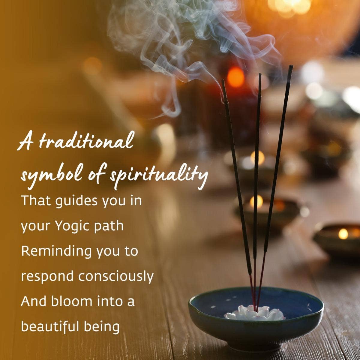 Hand rolled Lotus Incense/Agarbatti (Pack of 10 Sticks). Chemical and toxin free. Ethically sourced. Natural herbs, roots & essential oils. Long-lasting fragrance.
