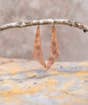 Textured Matt Finish Copper Earring - Style 1