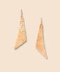 Textured Matt Finish Copper Earring - Style 1