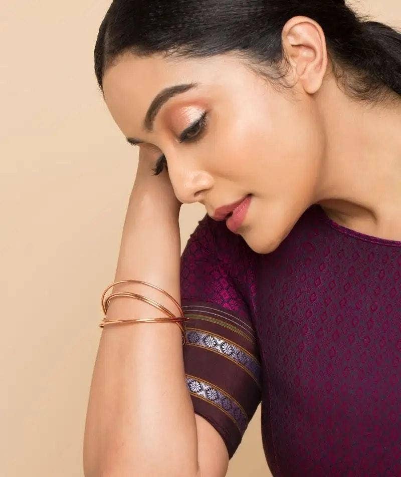 Copper Bangle Set - Style 5