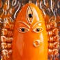 Silver Devi Panel in Turmeric (Consecrated)
