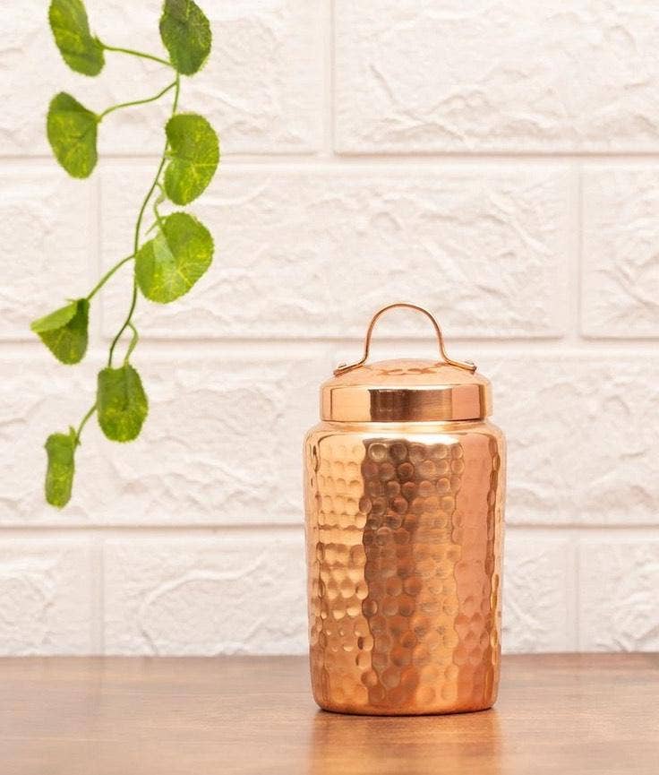 Copper Canister with Lid