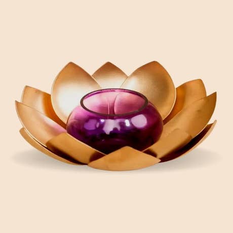 Lotus Light Holder Purple