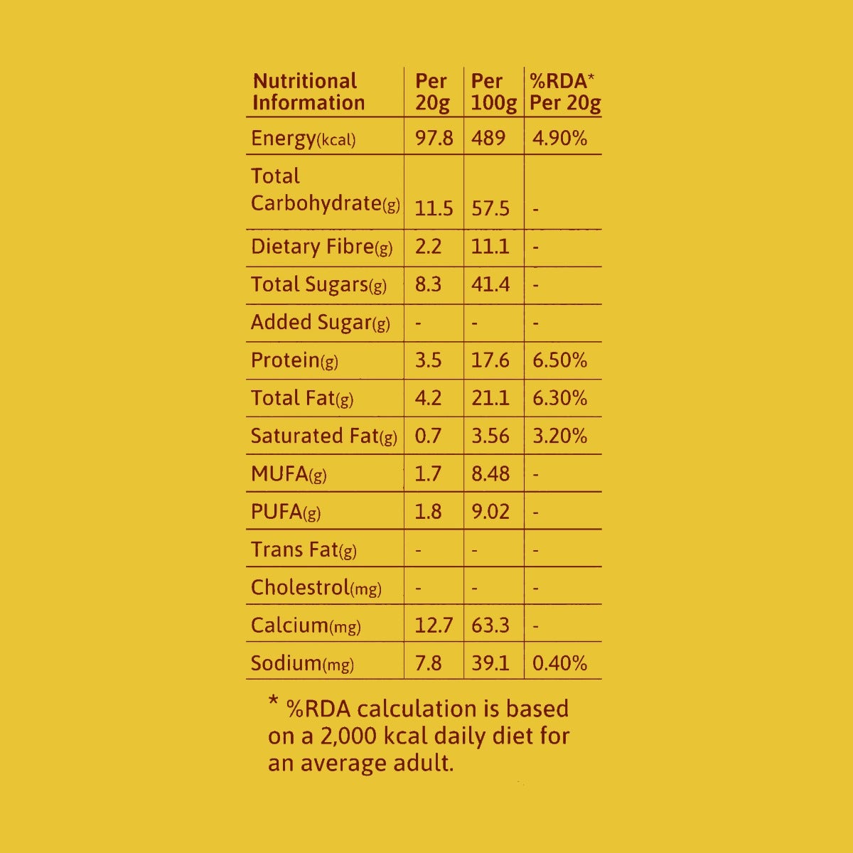 Moringa Energy Bar