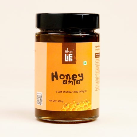 Honey Amla (500gm). Pure and unprocessed. Preservative - free.
