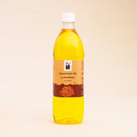 Natural Cold pressed Groundnut Oil (1 Litre) 