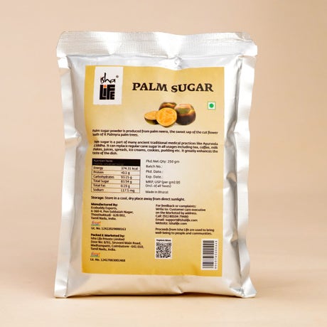 Organic Palm Sugar (250gm). Natural sweetener. Alternative to refined sugar.