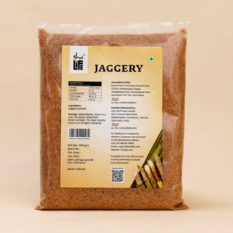 Pure and natural Jaggery. Great alternative to white sugar. Chemical free. High in nutrition (500gm)
