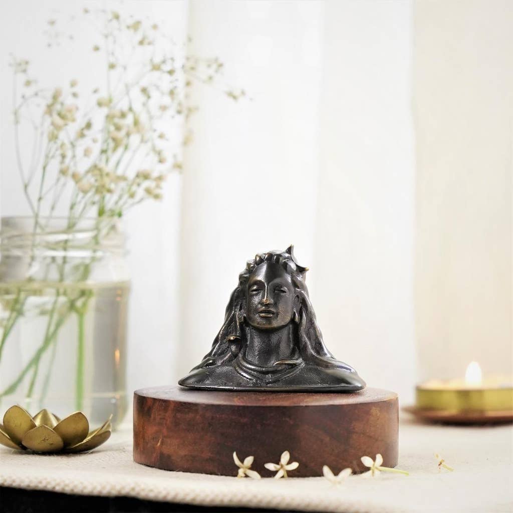Adiyogi Miniature 2inch - Oxidized Bronze