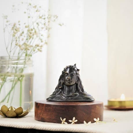 Adiyogi Miniature 2inch - Oxidized Bronze