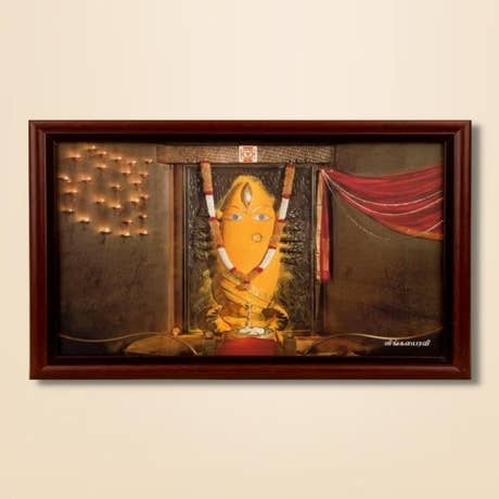 Linga Bhairavi, Yellow with Lamp