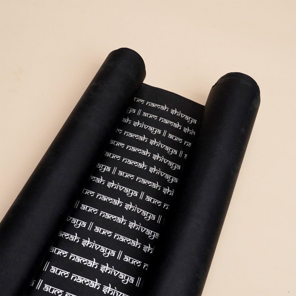 Gift Wrapping Paper - Black With Silver Foil