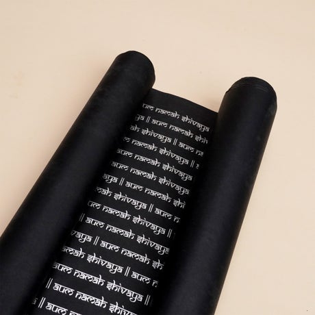 Gift Wrapping Paper - Black With Silver Foil
