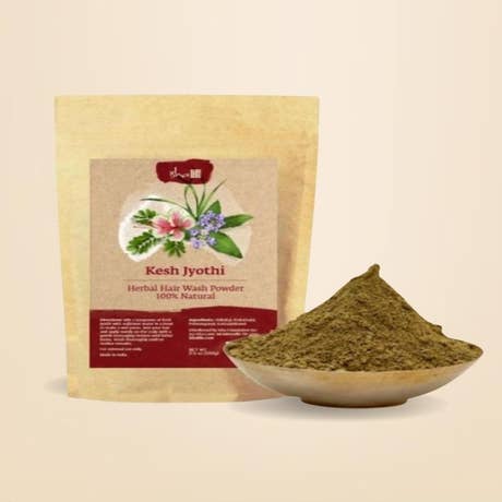 Ayurvedic Kesh Jyoti Herbal Hair Wash Powder, 17.6 oz