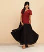 Cotton Skirt, Black