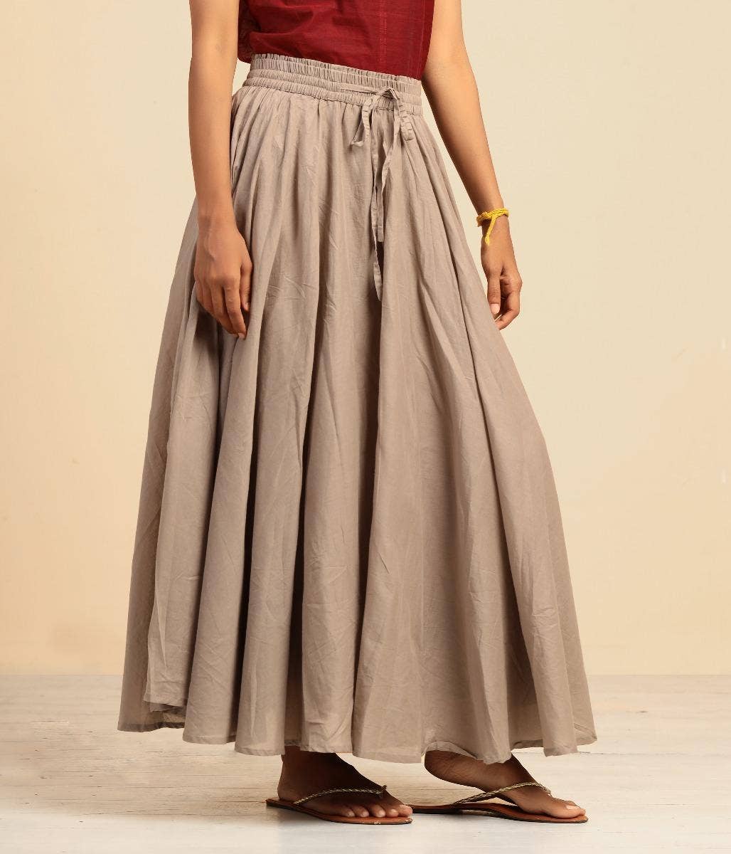 Long Skirt- Beige. A festive gift.