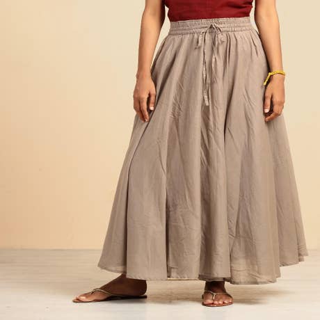 Long Skirt- Beige. A festive gift.
