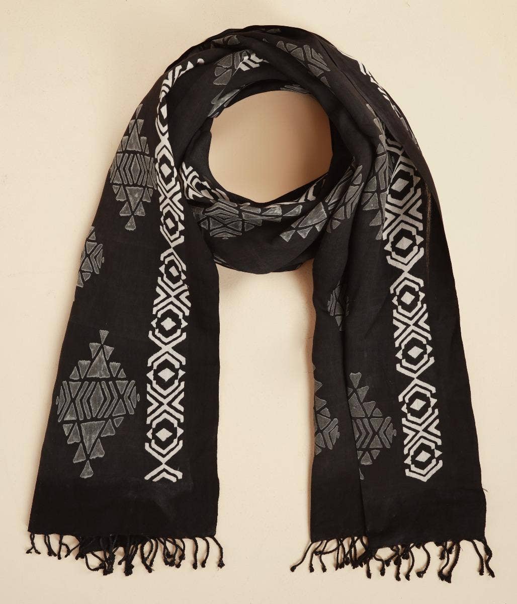 Ethnic Shawl- Black. A festive gift.