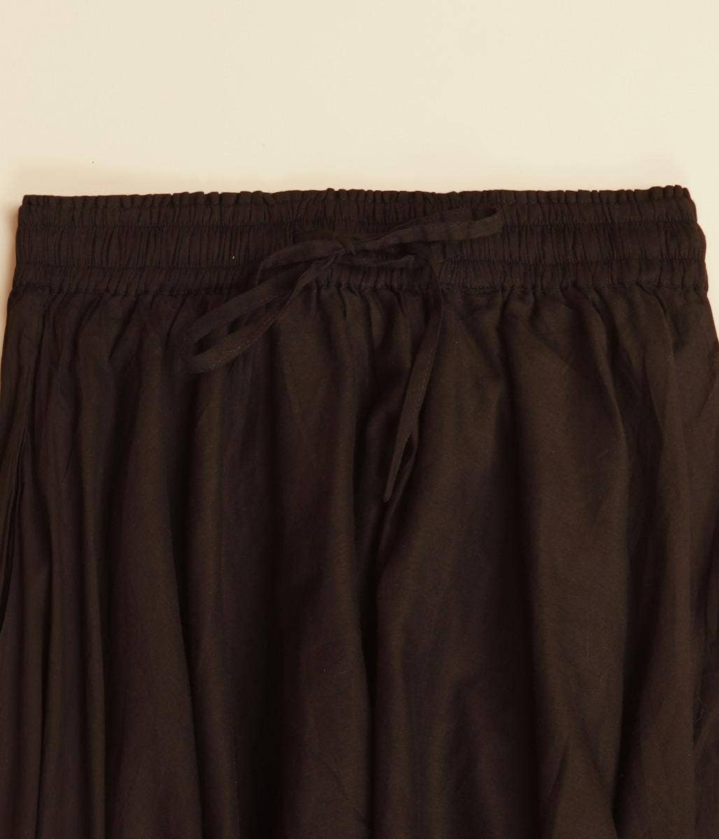 Mulmul Plain Skirt Black