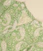 Fresh Paisley V-Neck Cotton Kurta for Women