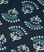 Indigo Blooms Crew-Neck Cotton Kurta for Women