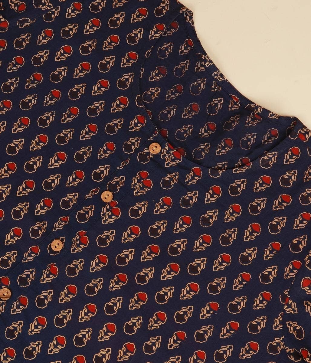 Women’s Short Kurta- Deep Blue. A festive gift.