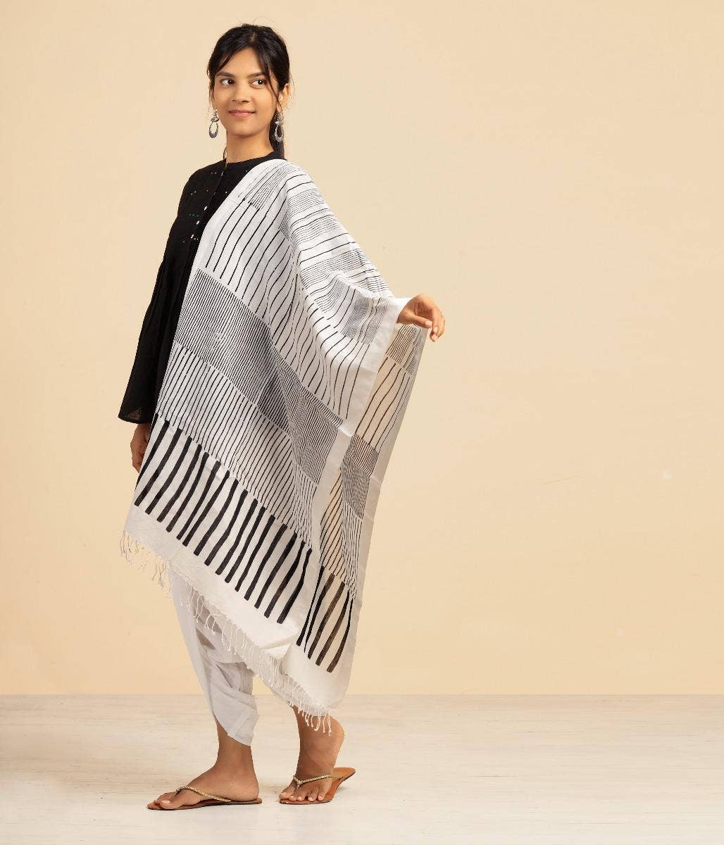 Shawl- White. A festive gift.