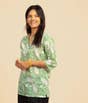 Fresh Paisley V-Neck Cotton Kurta for Women