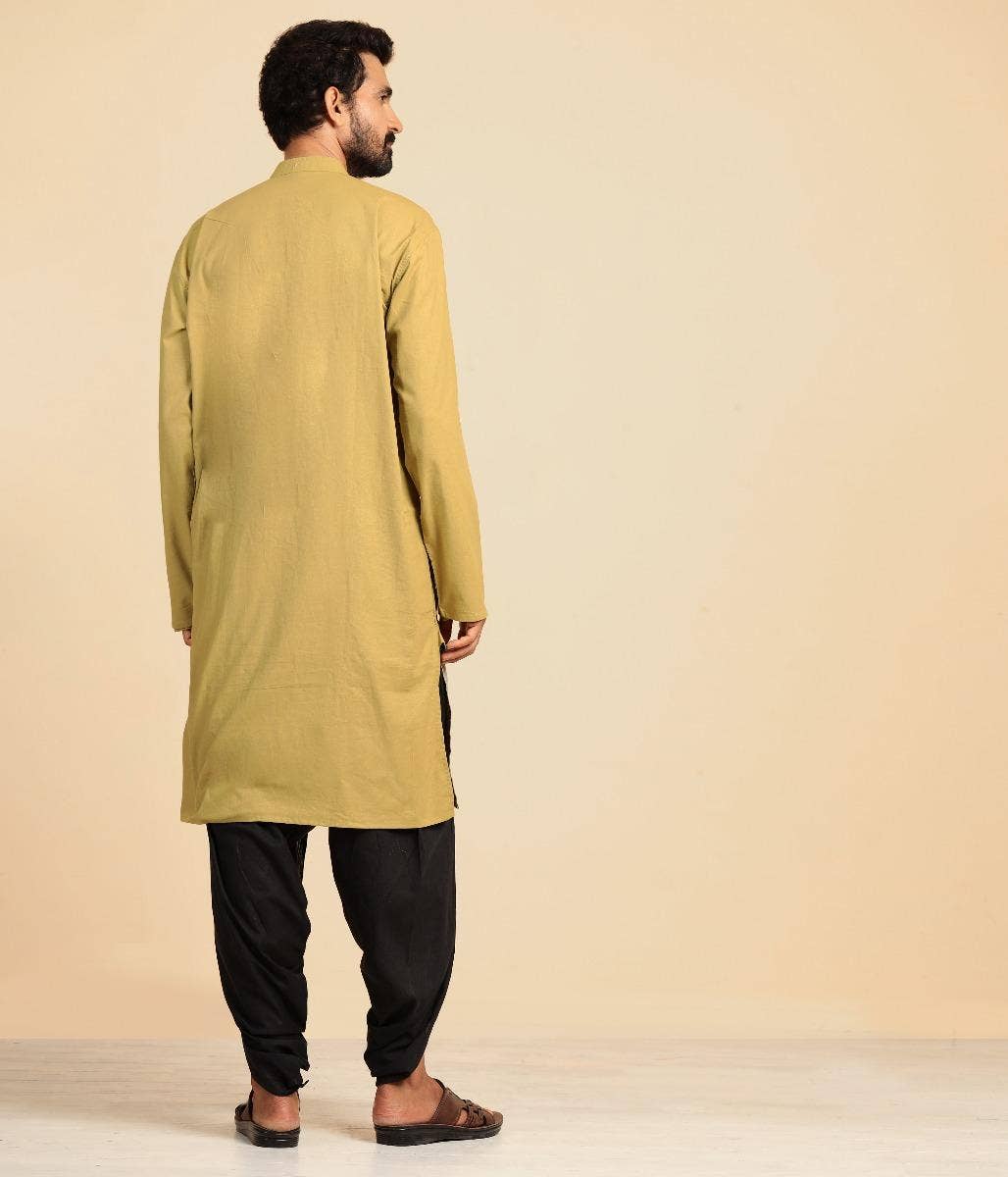 Men’s Kurta- Tulsi Green. Full Sleeves. A festive gift.
