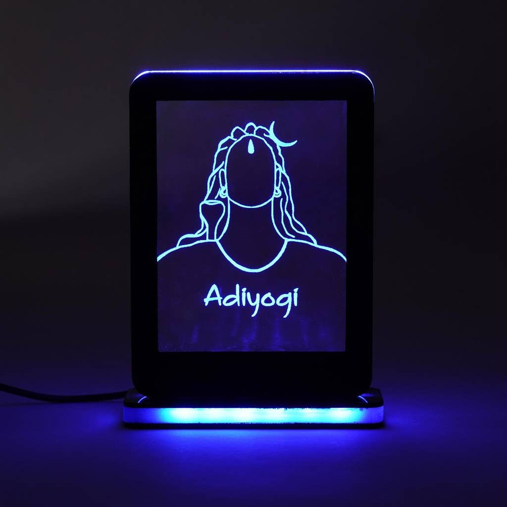 Adiyogi Night Lamp With Stand (Black)