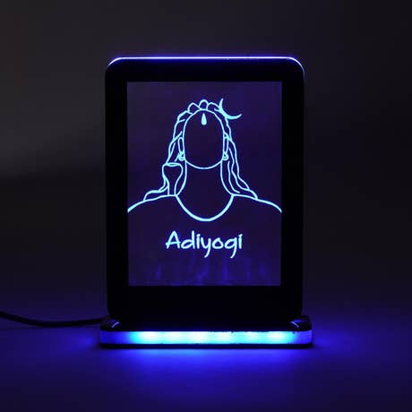 Adiyogi Night Lamp With Stand (Black)