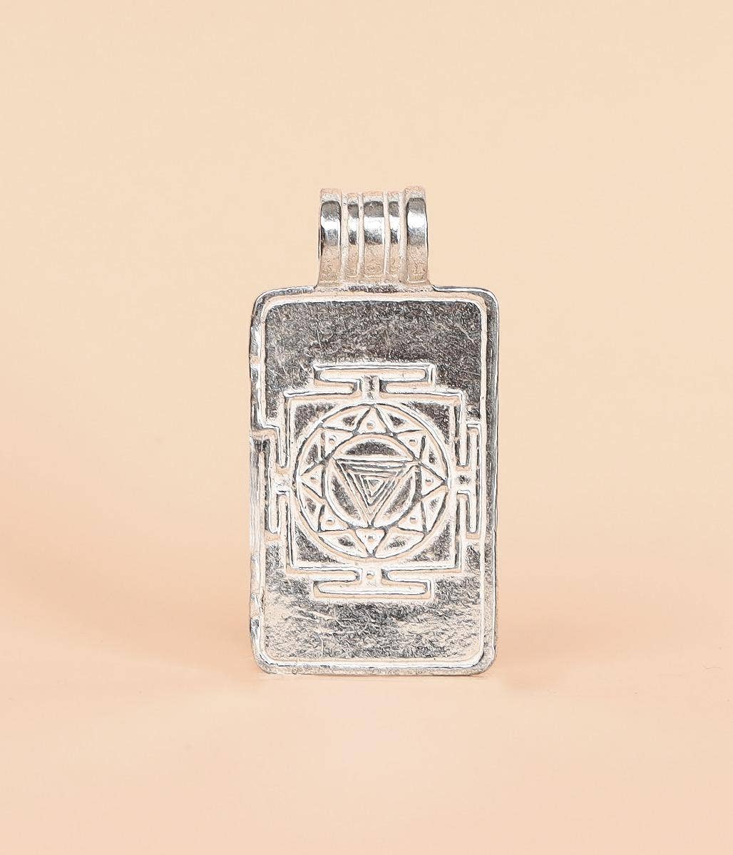 Linga Bhairavi Silver Pendant - Medium