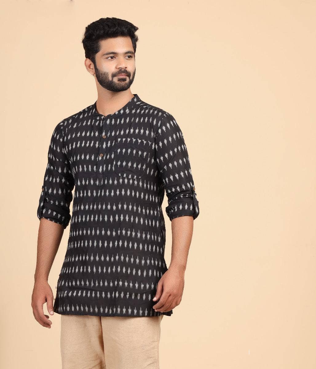 Men Ikat Kurta Style 5