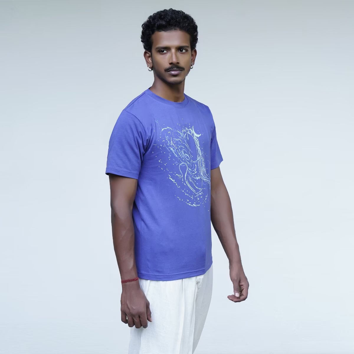 Adiyogi Galactic Unisex T Shirt With Comfort Stretch (Glow in the dark)