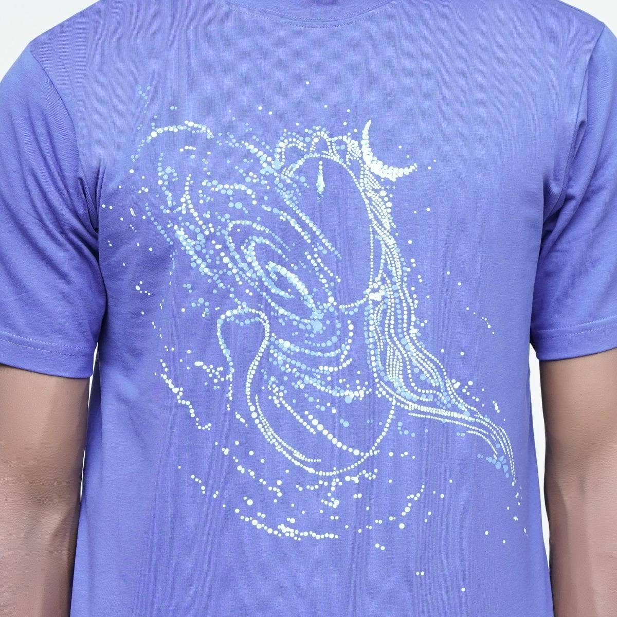 Adiyogi Galactic Unisex T Shirt With Comfort Stretch (Glow in the dark)