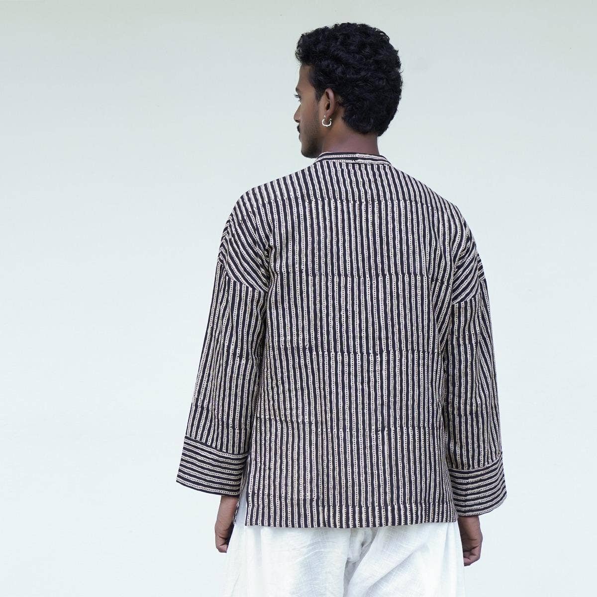 Bagru Handblock Printed Mens Kurta Print 2