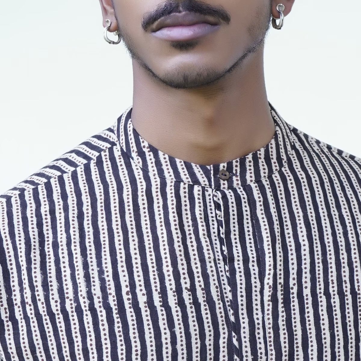 Bagru Handblock Printed Mens Kurta Print 2