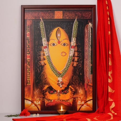 Linga Bhairavi with Bangles Photo Turmeric (24x36)