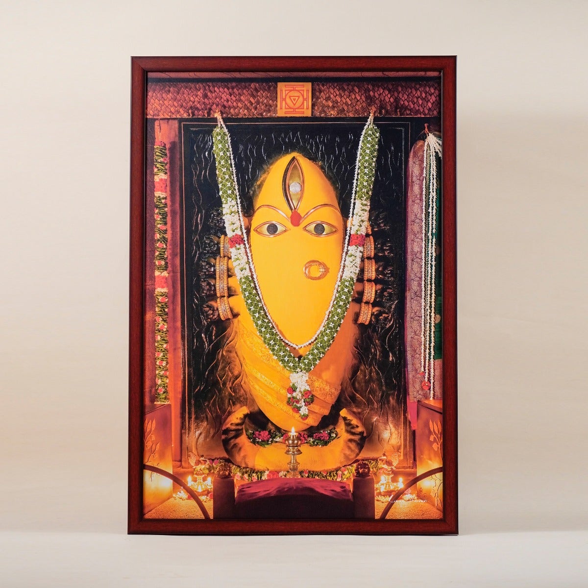 Linga Bhairavi with Bangles Photo Turmeric (24x36)