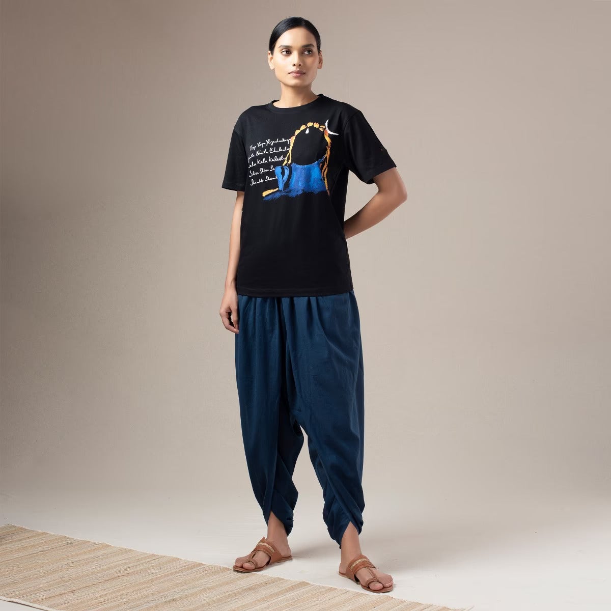 Adiyogi Neelakantha - Unisex Cotton T Shirt With Comfort Stretch