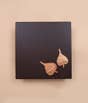 Peepal Leaf Copper Inlay Wooden Table 18''x18''