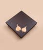 Peepal Leaf Copper Inlay Wooden Table 18''x18''