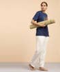Natural Dyed Organic Cotton Rug Yoga Mat