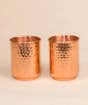 Hammered Copper Glass, Set of 2