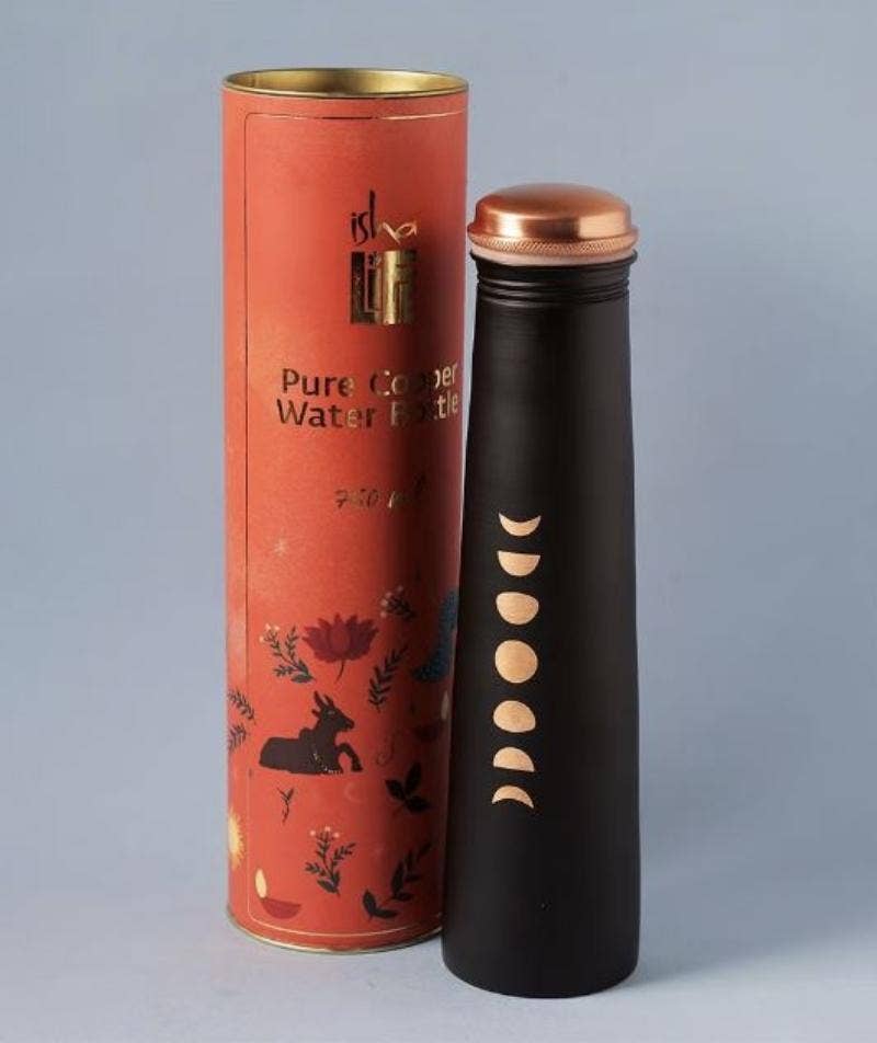 Mystic Moon Black Copper Water Bottle, 25 oz